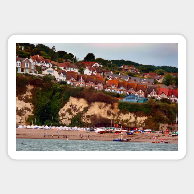 Beer Beach Jurassic Coast Devon England Sticker by AndyEvansPhotos